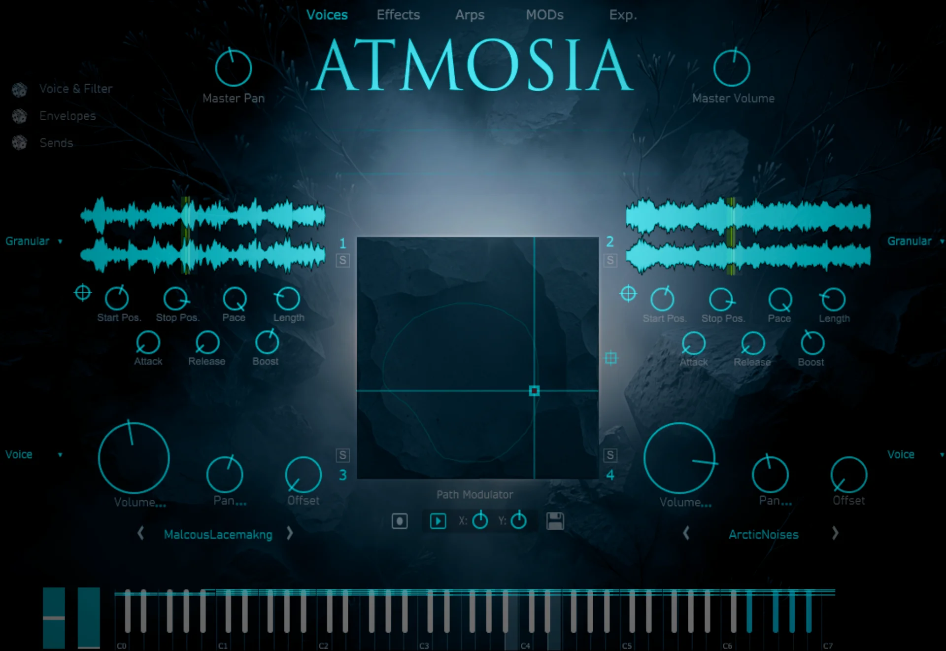 Atmosia3 interface screenshot