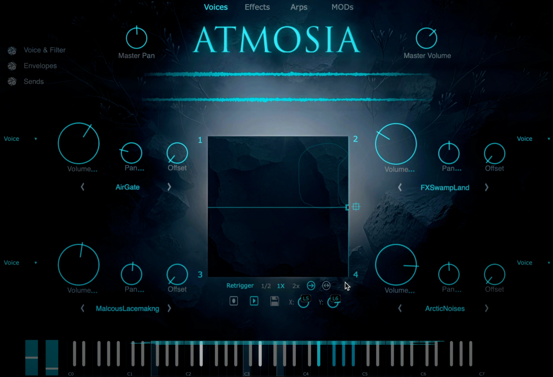 Atmosia3 interface screenshot