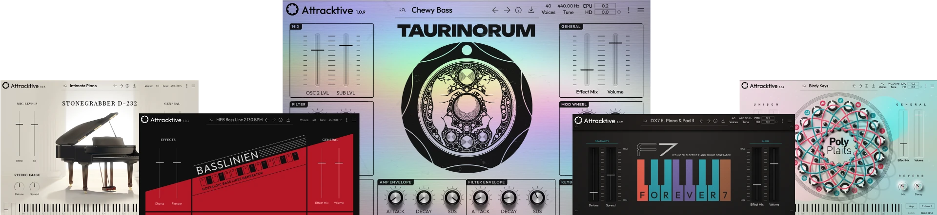 Attracktive featured pack interfaces