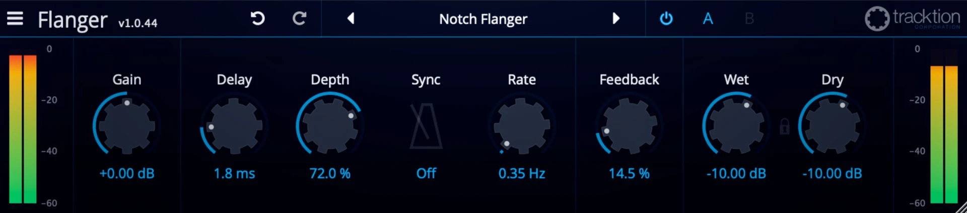 flanger plugin screenshot