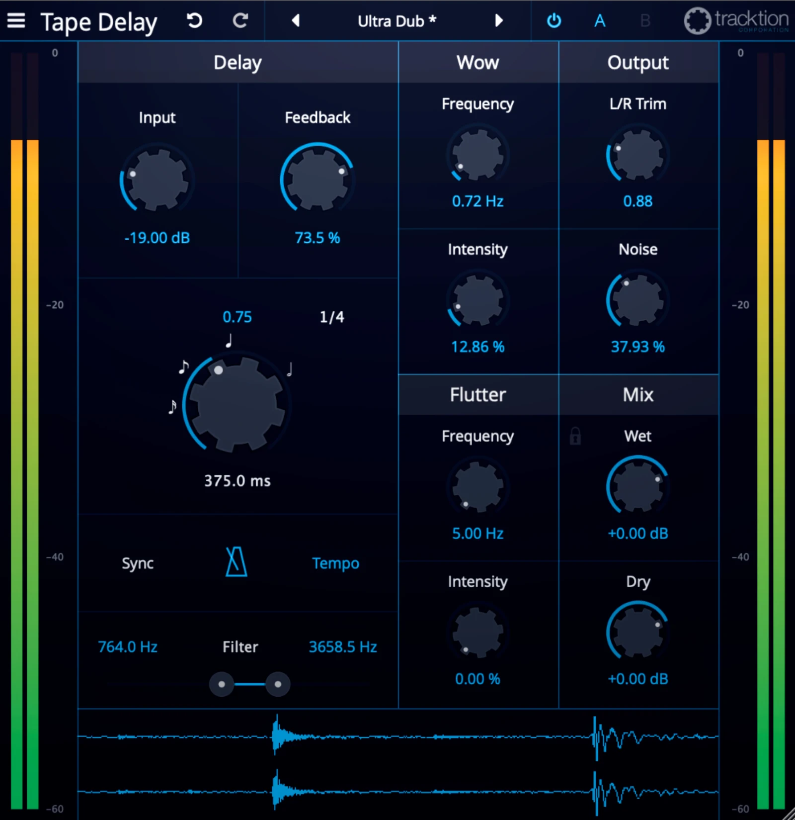 Tape delay screenshot