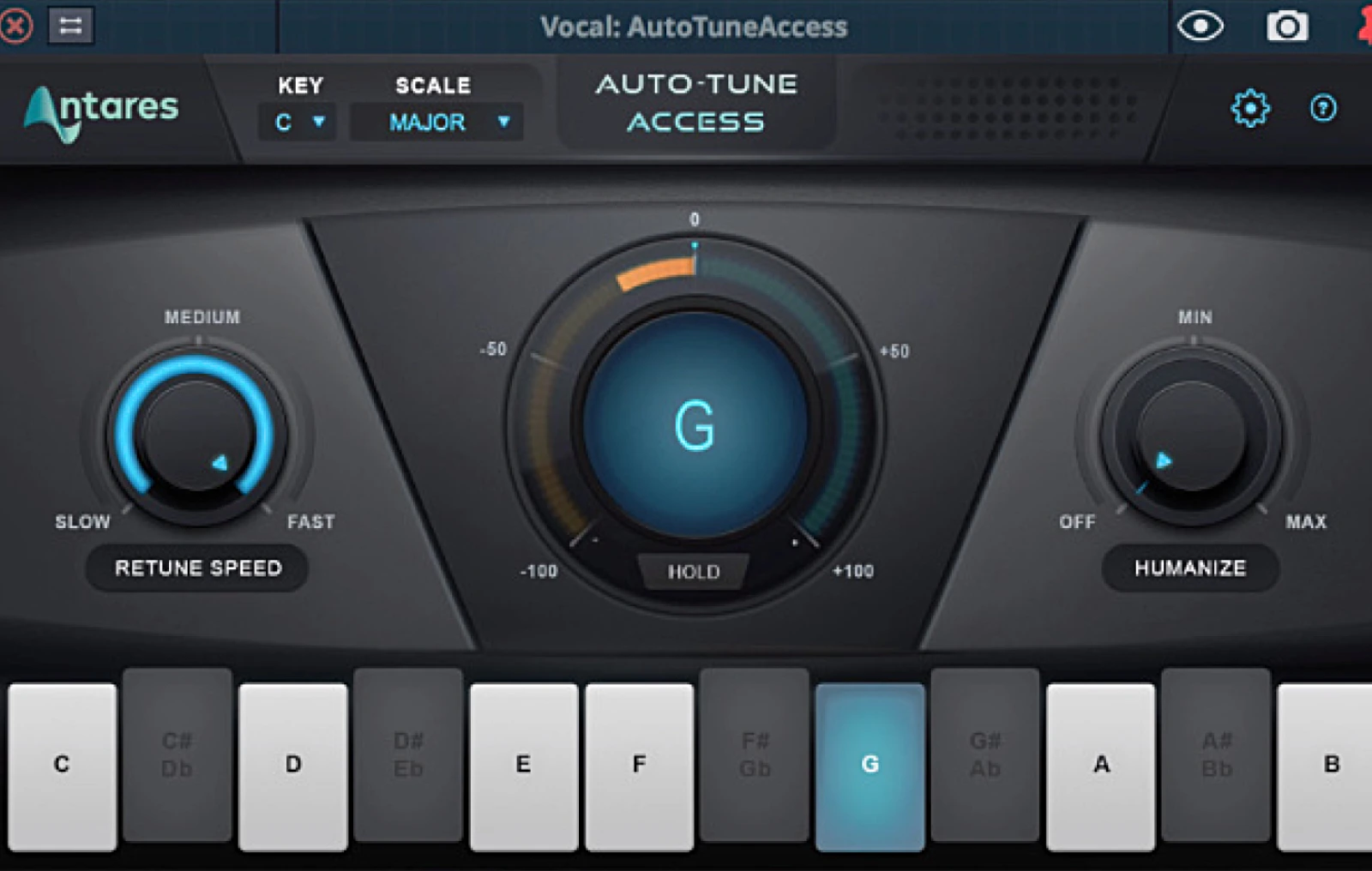 Autotune plugin screenshot