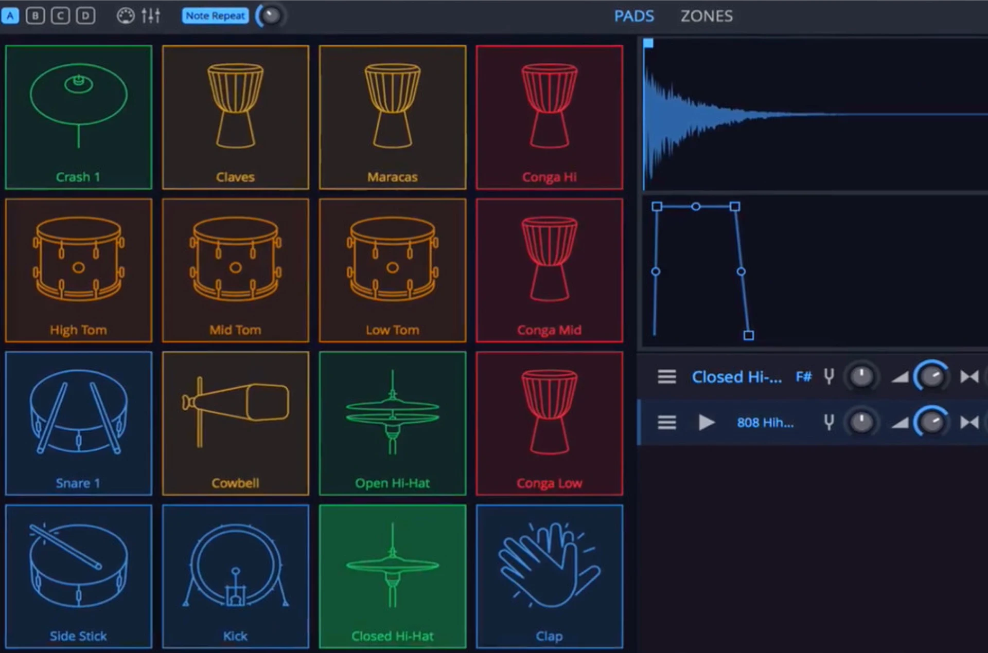 Drum sampler screenshot