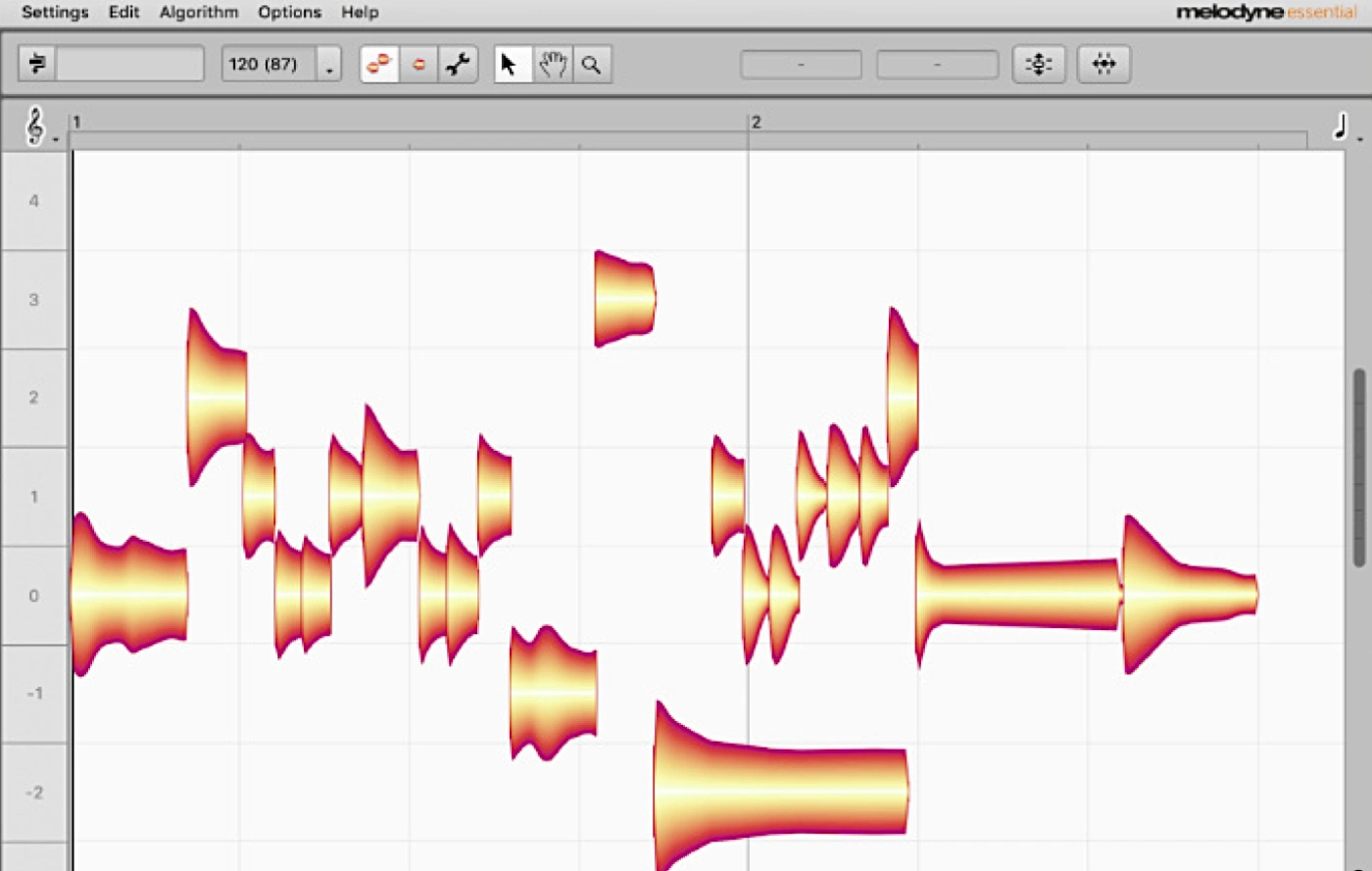 Melodyne screenshot