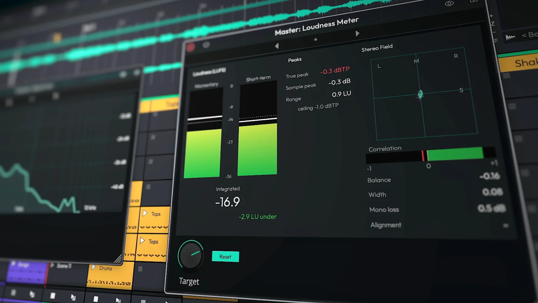 mastering loudness meter