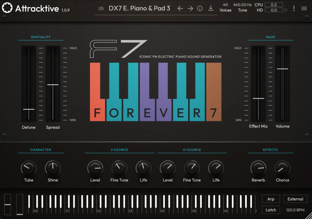 Attracktive interface screen