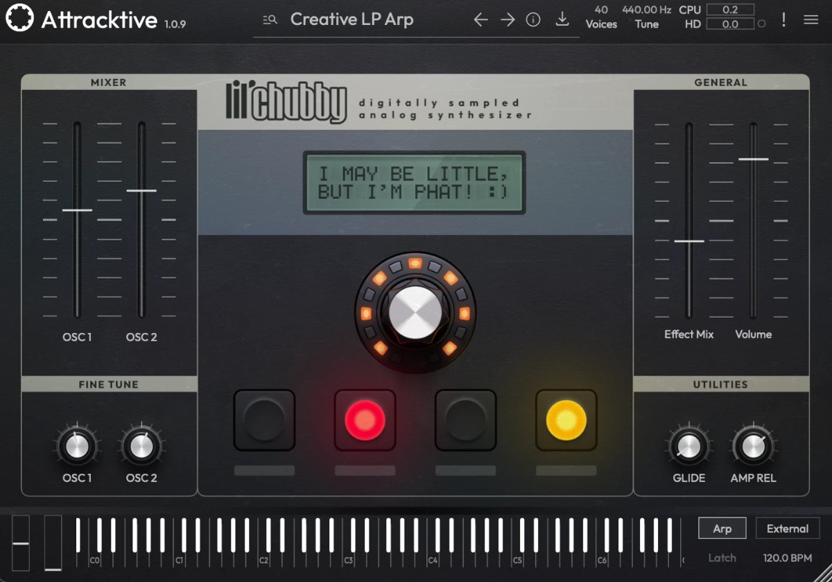Attracktive interface screen