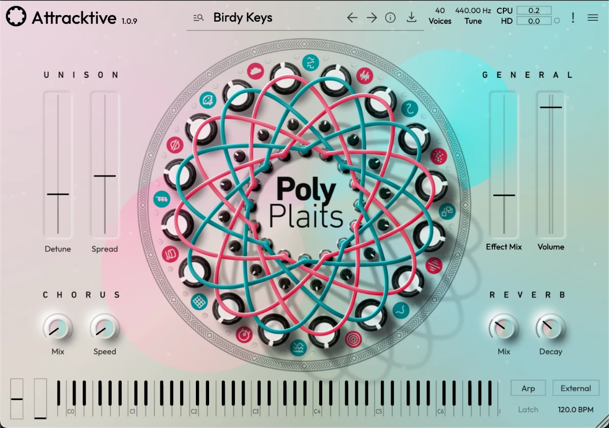 Attracktive interface screen