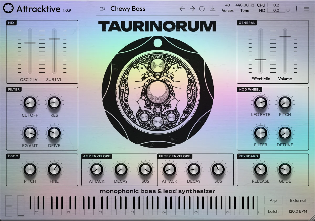 Attracktive interface screen